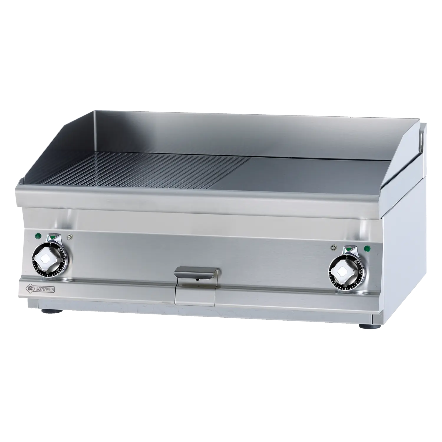 Grilovací deska 80x45 elektrická chromovaná kombinovaná bez podestavby 400 V | RM - FTLRT-68ETS