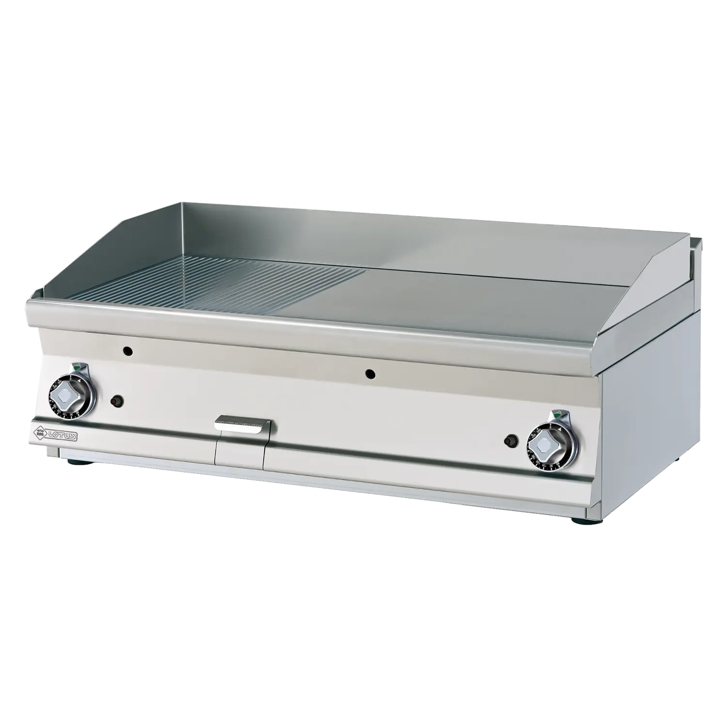 Grilovací deska 100x45 plynová chromovaná kombinovaná bez podestavby | RM - FTLRT-610GS