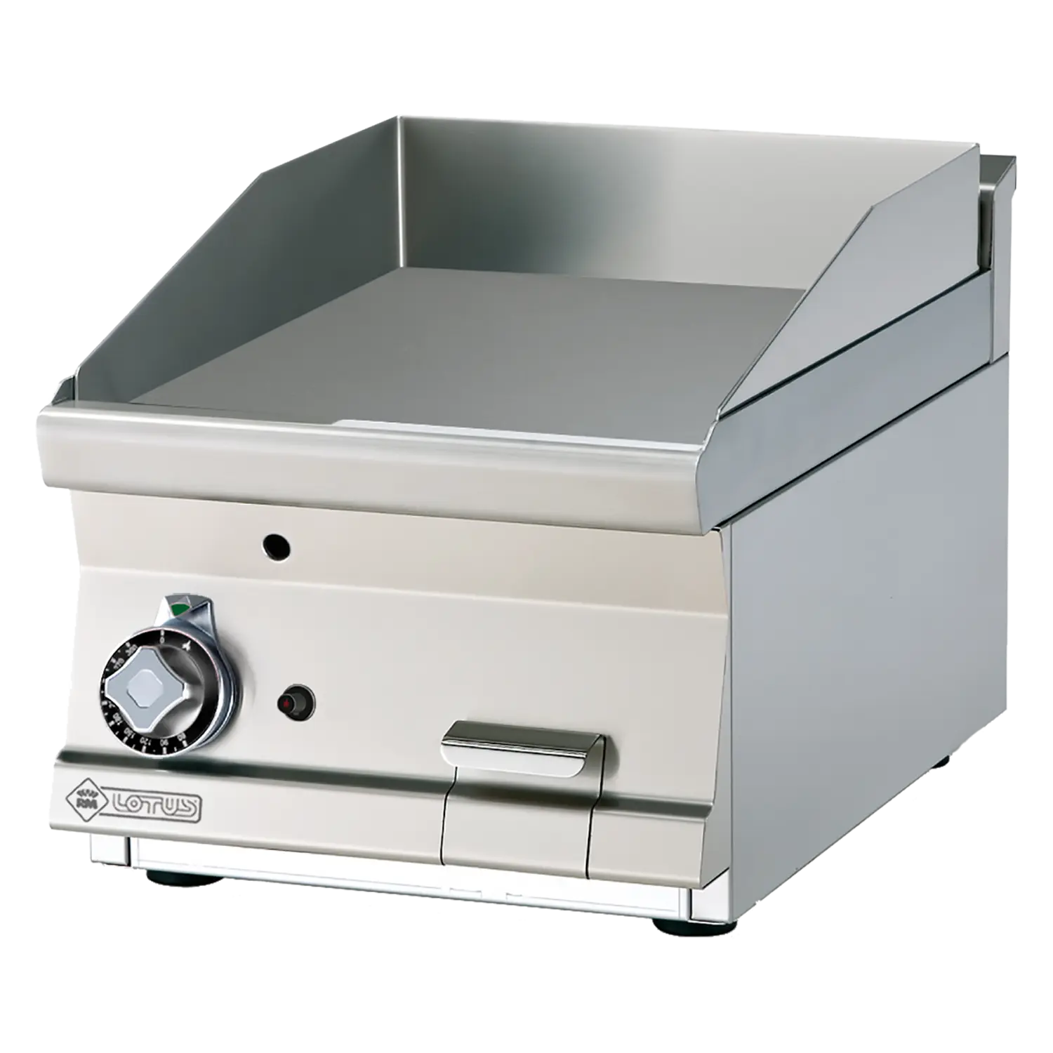 Grilovací deska 40x45 plynová chromovaná hladká bez podestavby | RM - FTLT-64GS