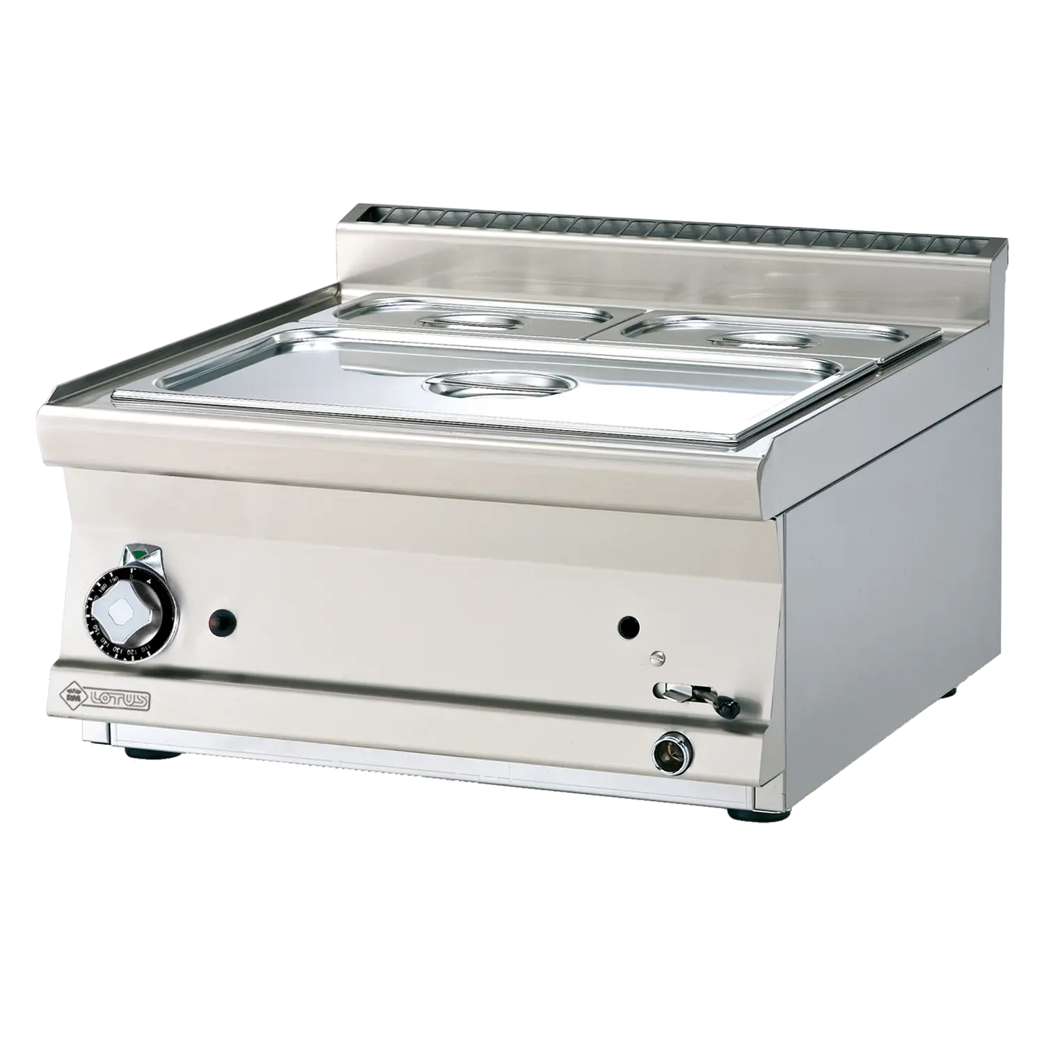 Vodní lázeň plynová GN 1/1 + 2x 1/4 - 150 bez podestavby | RM - BMT-66G