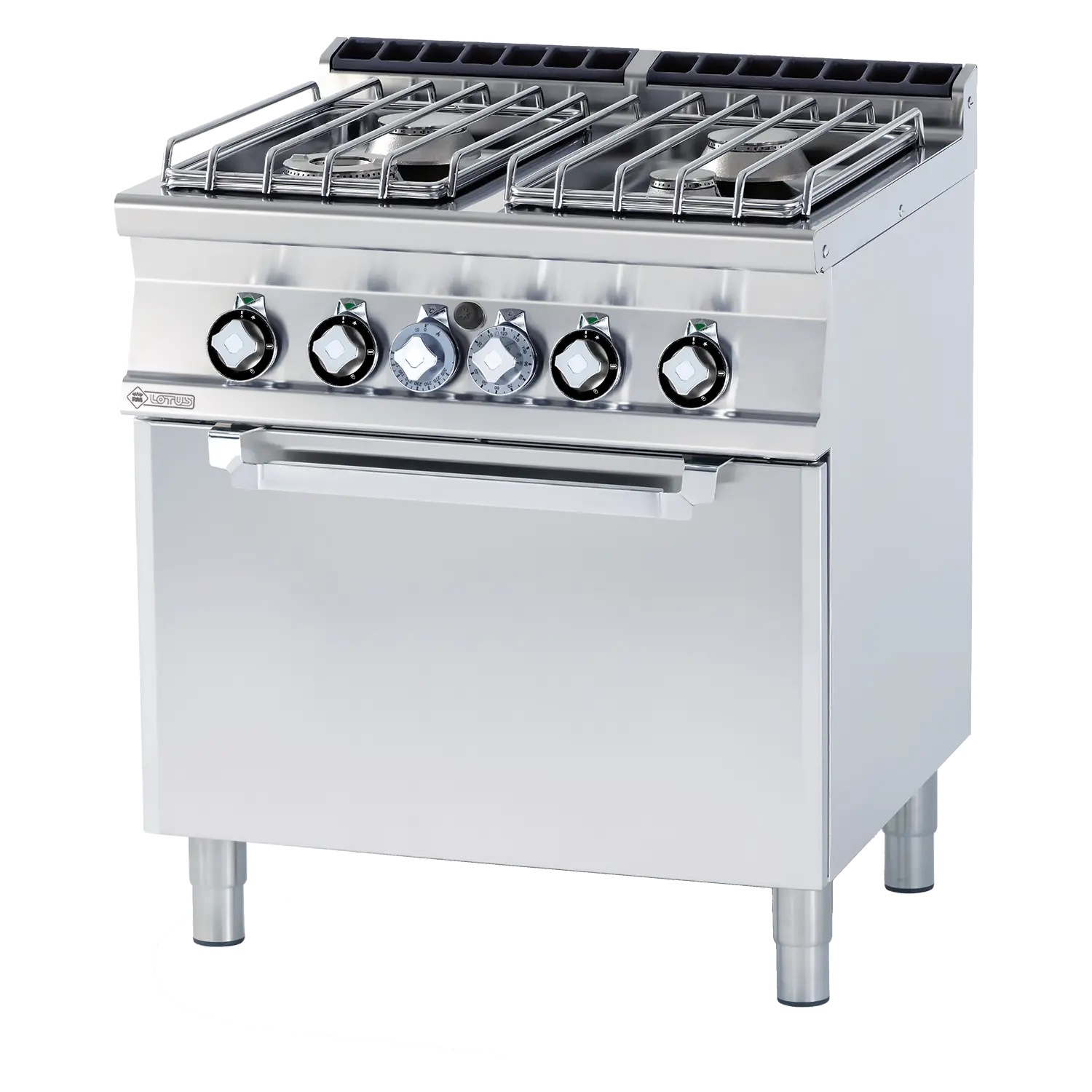 Sporák plynový se statickou plynovou troubou GN 2/1 - 4x hořák  | RM - CF4-78GP