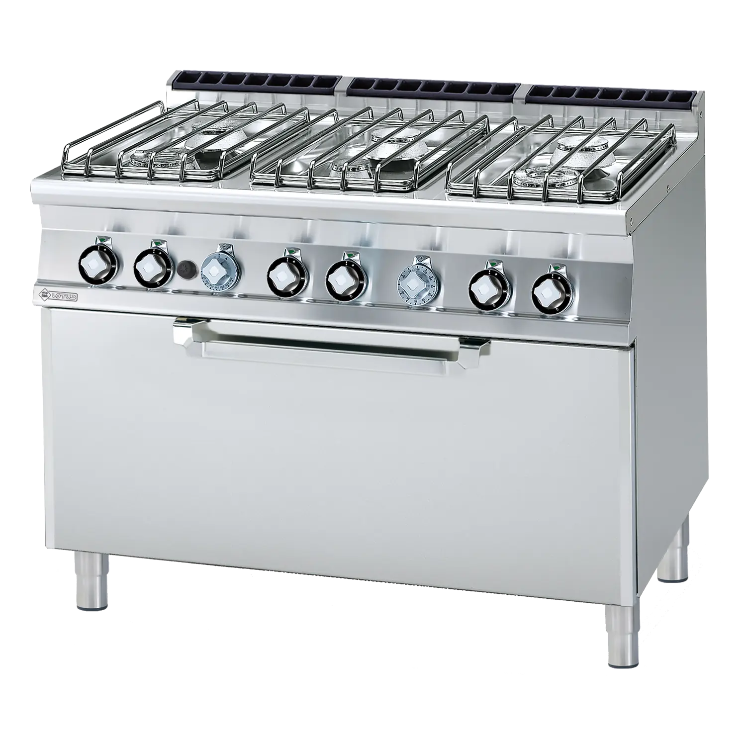 Sporák kombinovaný se statickou elektrickou troubou 3x GN 1/1 - 6x hořák  | RM - CF6-712GPE