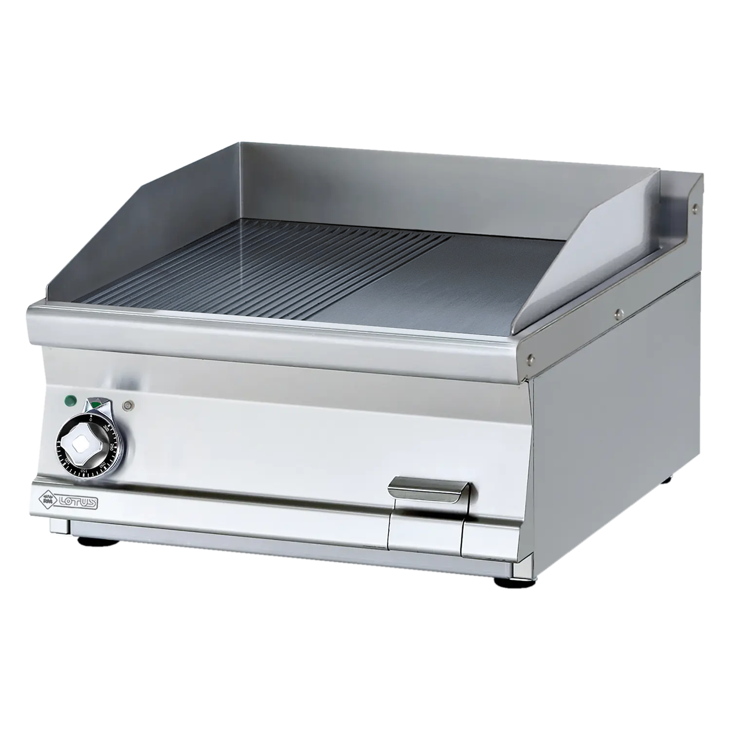 Grilovací deska 59x52 elektrická chromovaná kombinovaná bez podestavby 400 V | RM - FTLRT-76ETS