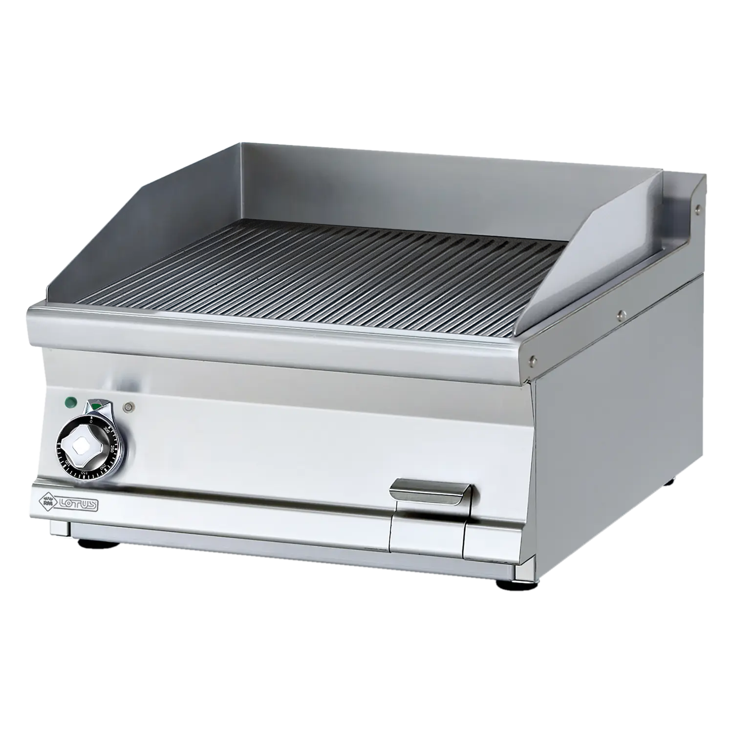 Grilovací deska 59x52 elektrická rýhovaná bez podestavby 400 V | RM - FTRT-76ET