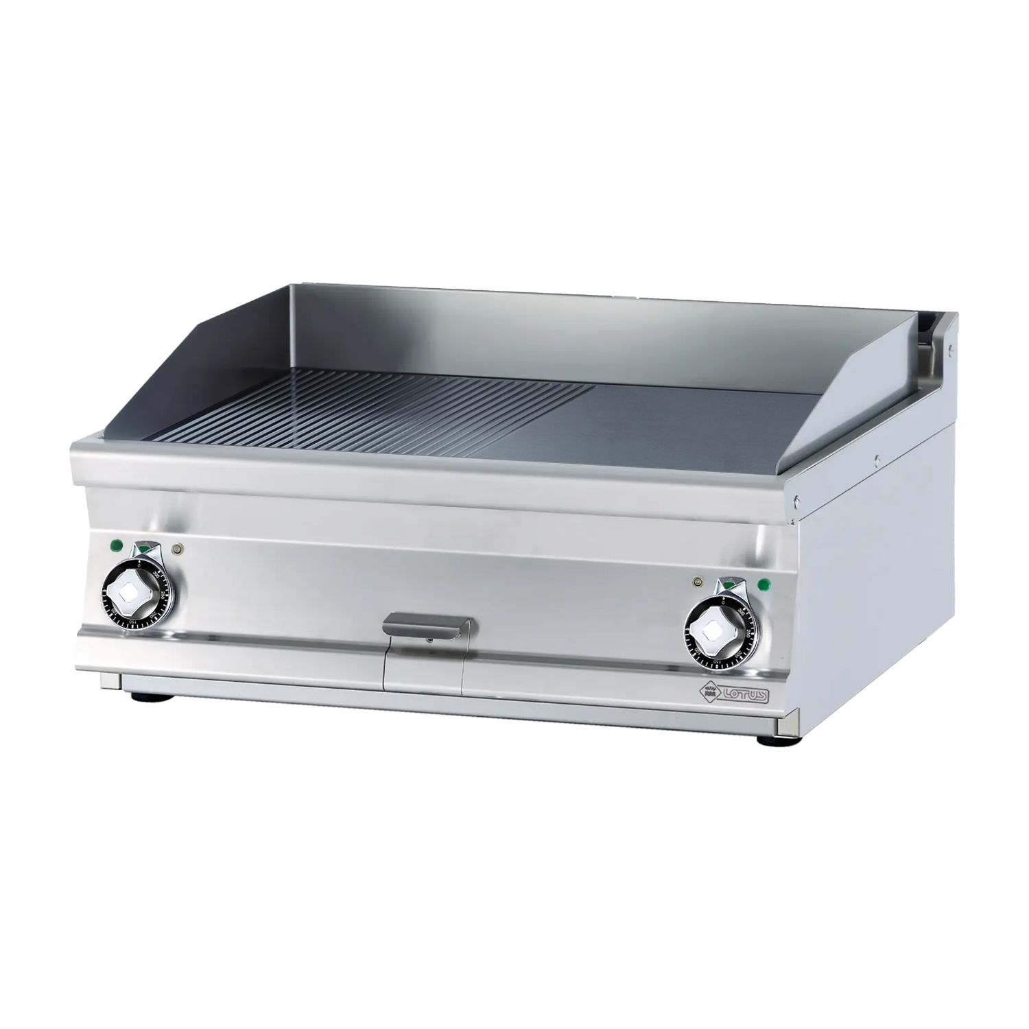 Grilovací deska 79x52 elektrická chromovaná kombinovaná bez podestavby 400 V | RM - FTLRT-78ETS