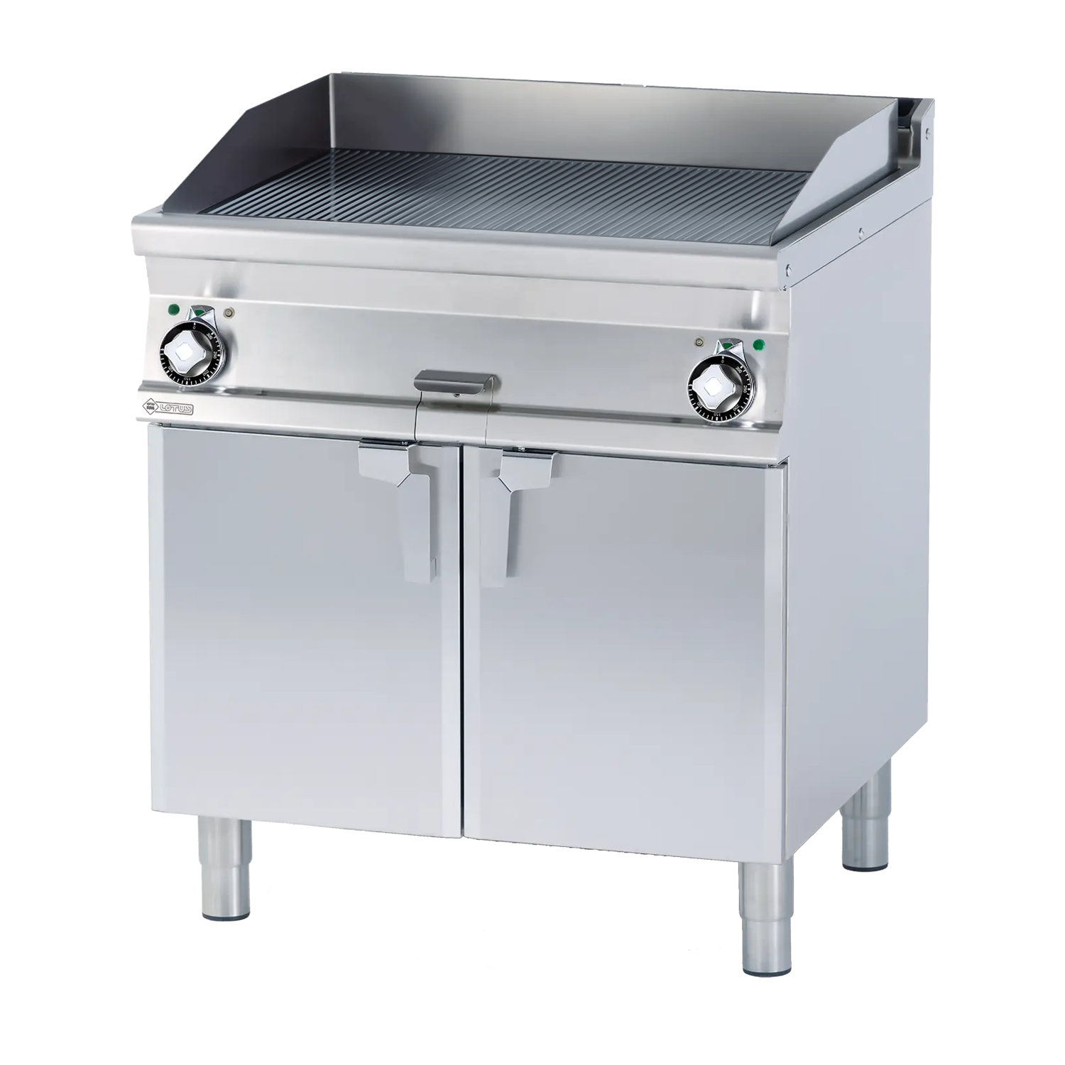 Grilovací deska 79x52 elektrická rýhovaná s podestavbou 400 V | RM - FTR-78ET