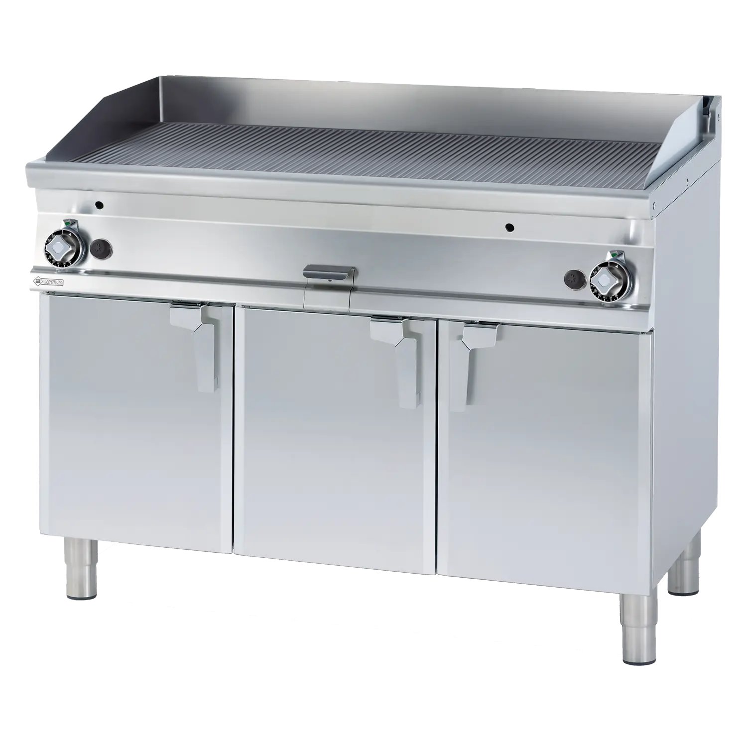 Grilovací deska 116x51 plynová rýhovaná s podestavbou | RM - FTR-712G