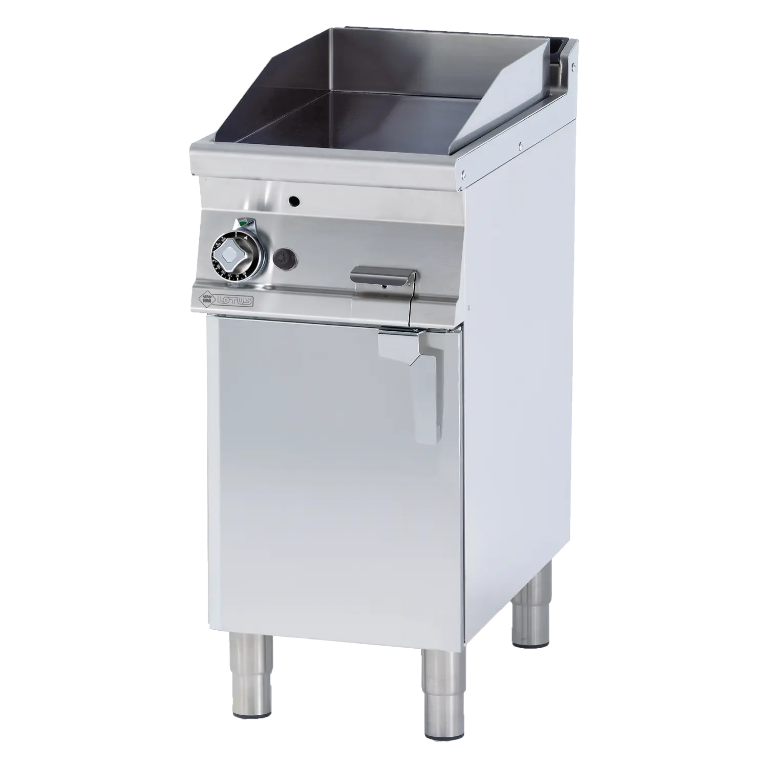 Grilovací deska 36x51 plynová chromovaná hladká s podestavbou | RM - FTL-74GS