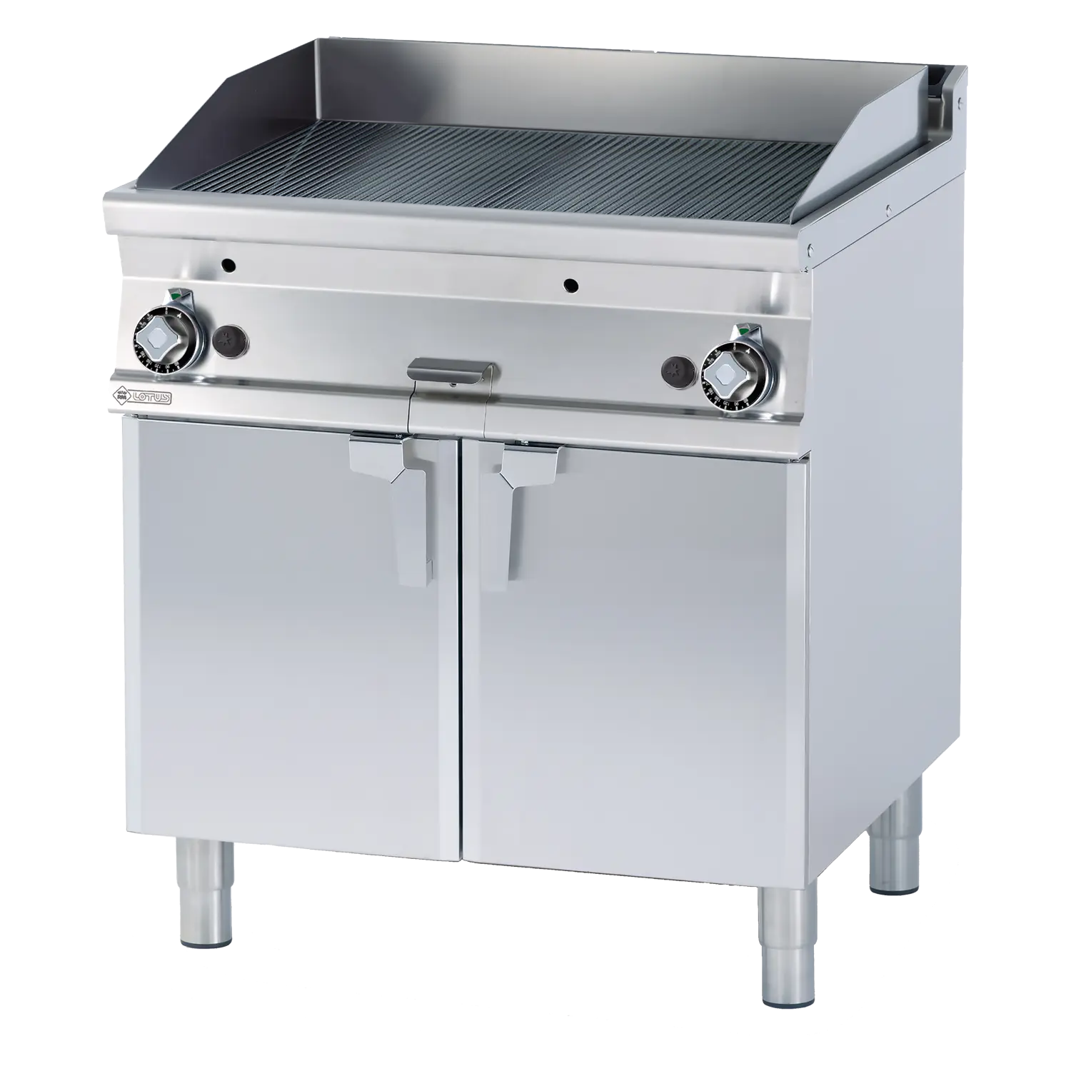 Grilovací deska 76x51 plynová rýhovaná s podestavbou | RM - FTR-78G