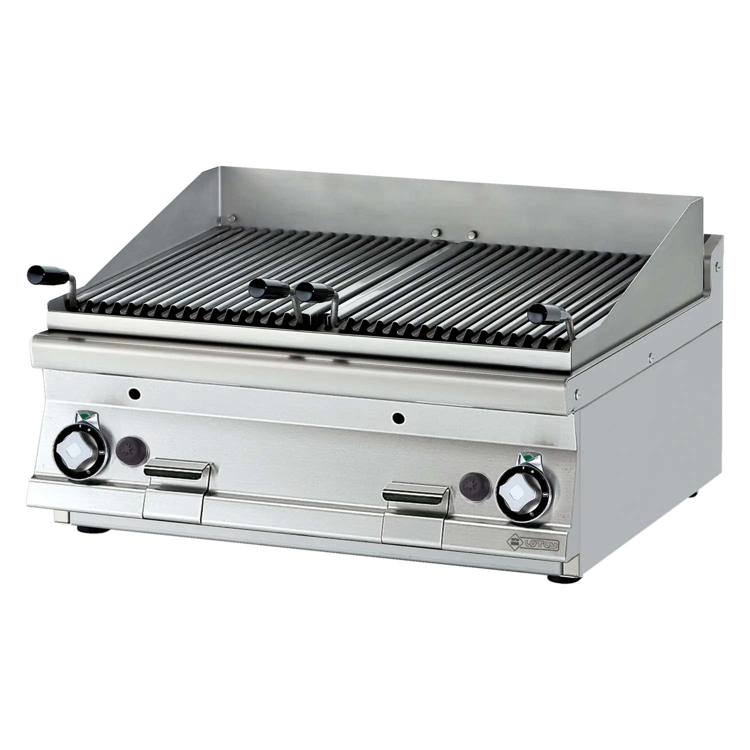 Lávový gril plynový dvojitý 2x 38x52 bez podestavby | RM - CWT-78G