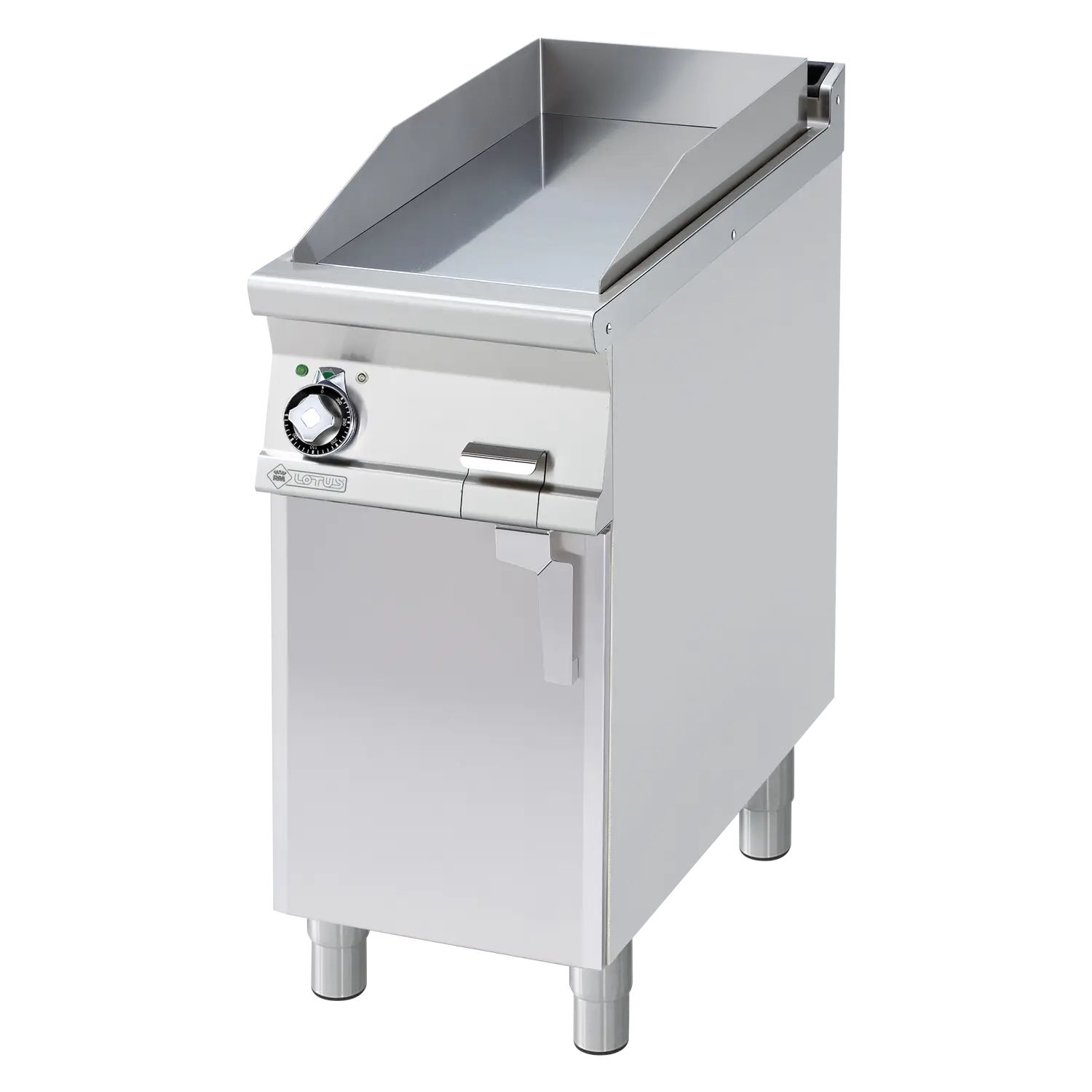 Grilovací deska 36x68 elektrická chromovaná hladká s podestavbou 400 V | RM - FTL-94ETS