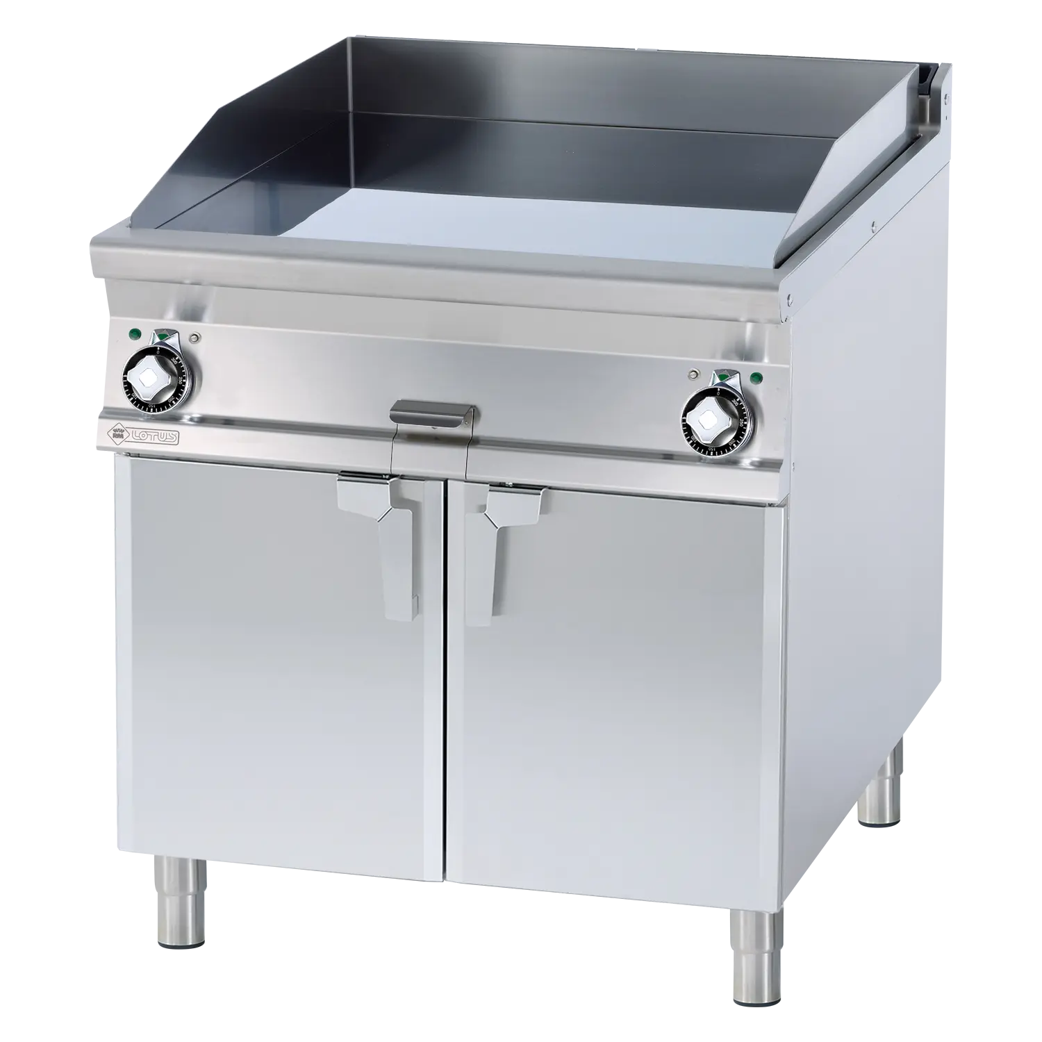 Grilovací deska 76x68 elektrická chromovaná hladká s podestavbou 400 V | RM - FTL-98ETS