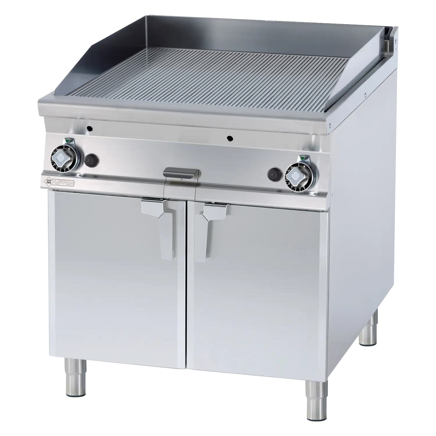 Grilovací deska 76x68 plynová rýhovaná s podestavbou | RM - FTR-98G