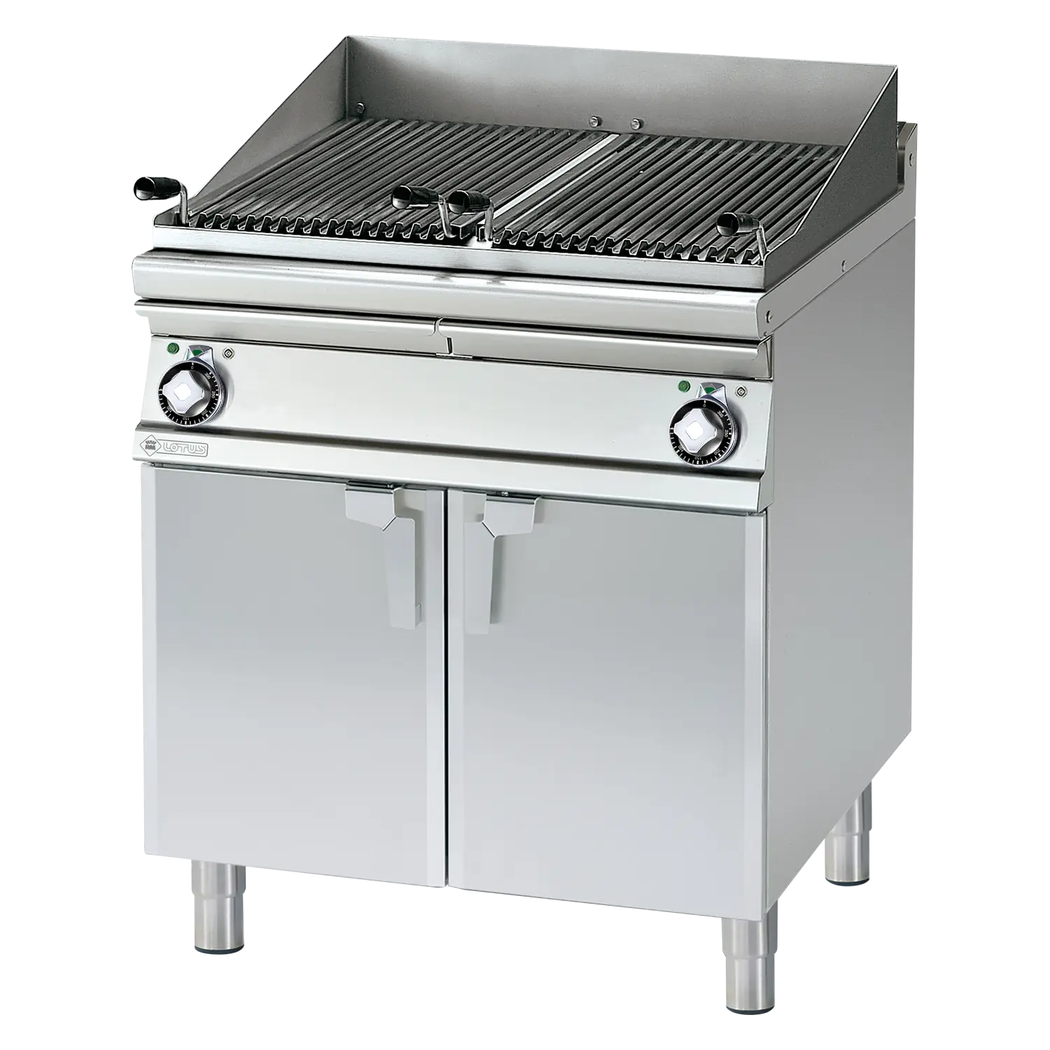 Vodní gril elektrický ohřev nepřímý dvojitý 2x 38x66 s podestavbou 400 V | RM - CW-98ET