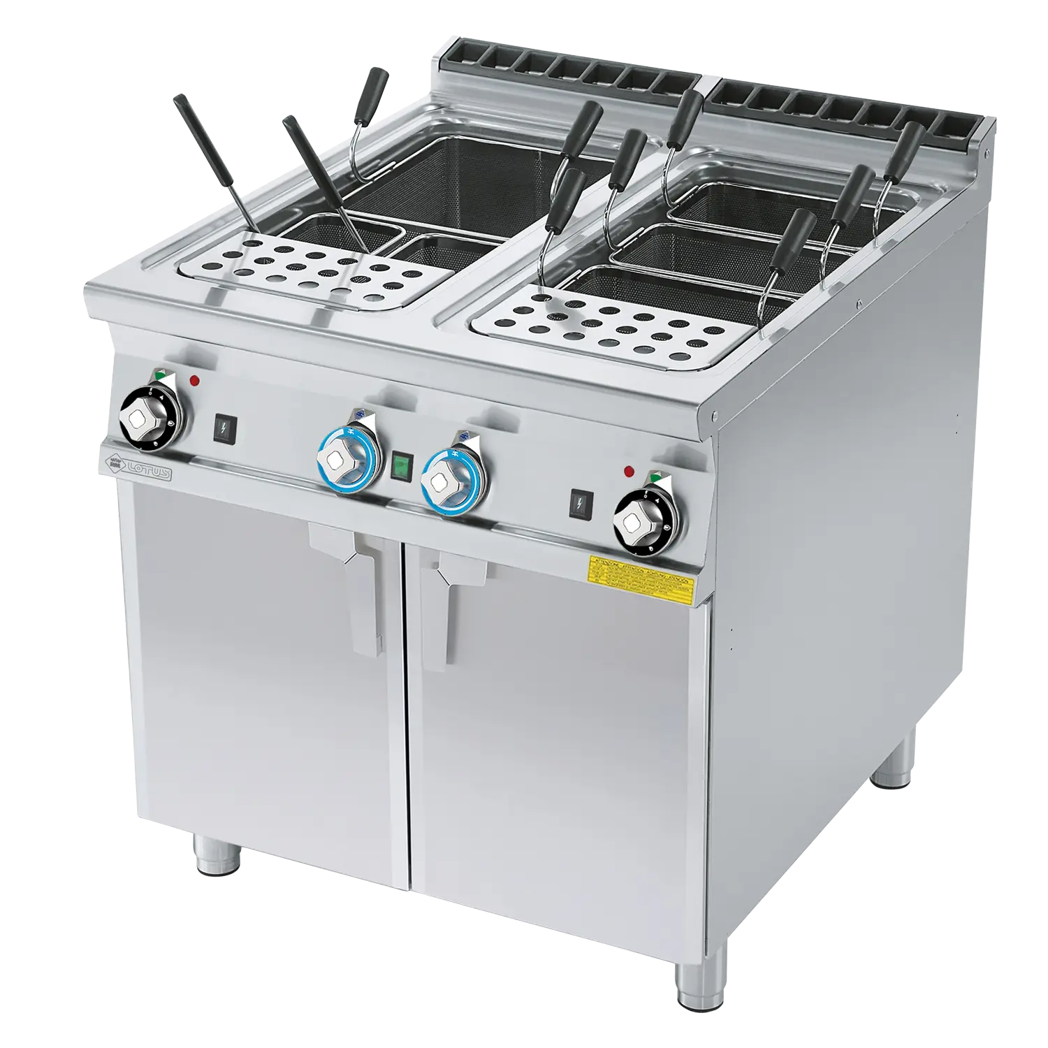 Vařič těstovin plynový 40 + 40 l s podestavbou | RM - CP-98G