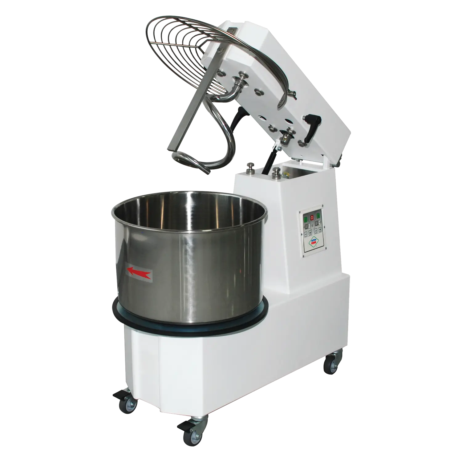 Hnětač těsta jednorychlostní odnímatelná nádoba 53 l 400 V | RM - HTS 53 T