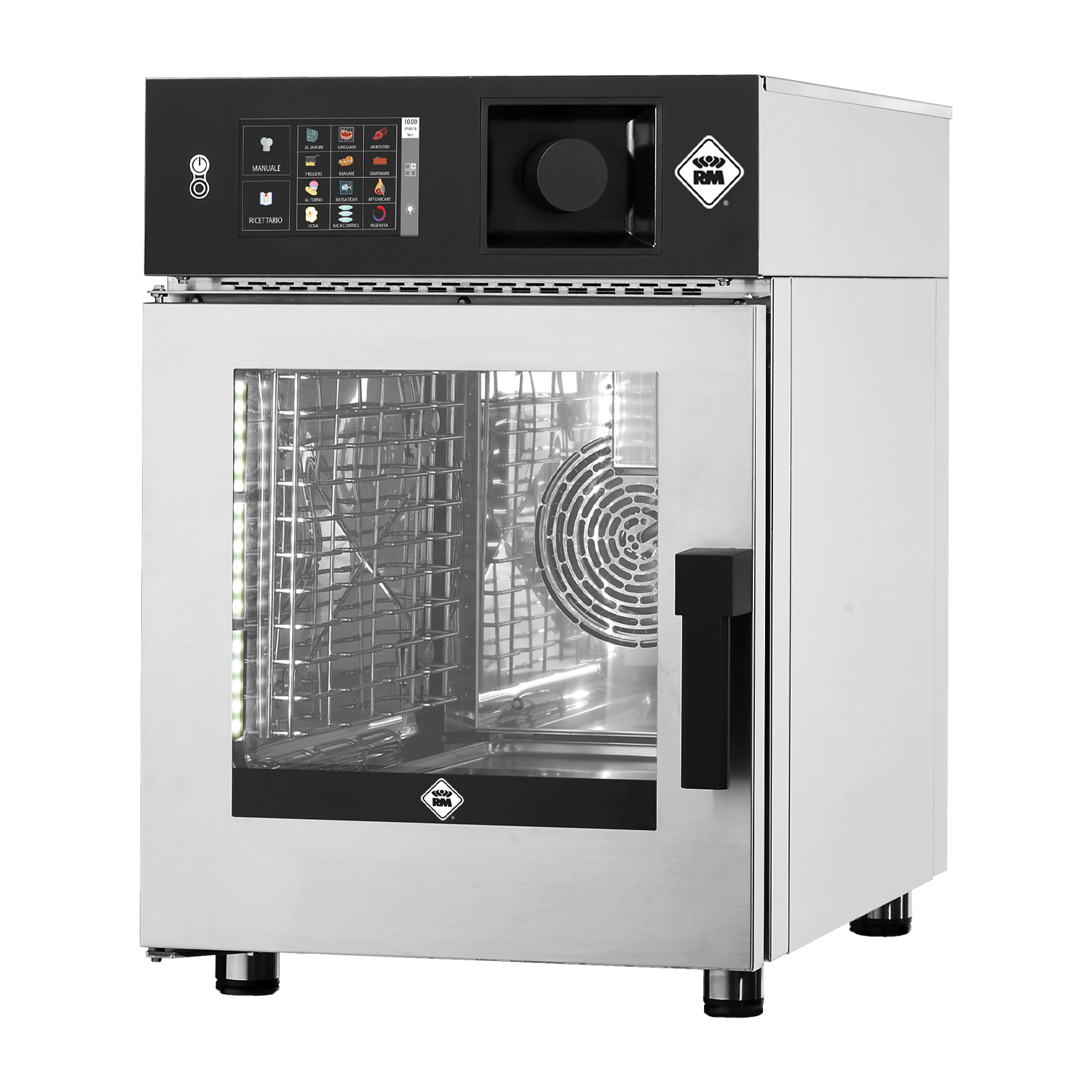 Konvektomat SLIM elektrický 6x GN 1/1 automatické mytí bojler dotykový ovládací panel 7” 400 V levé dveře | RM - MSTBB 0611 EL