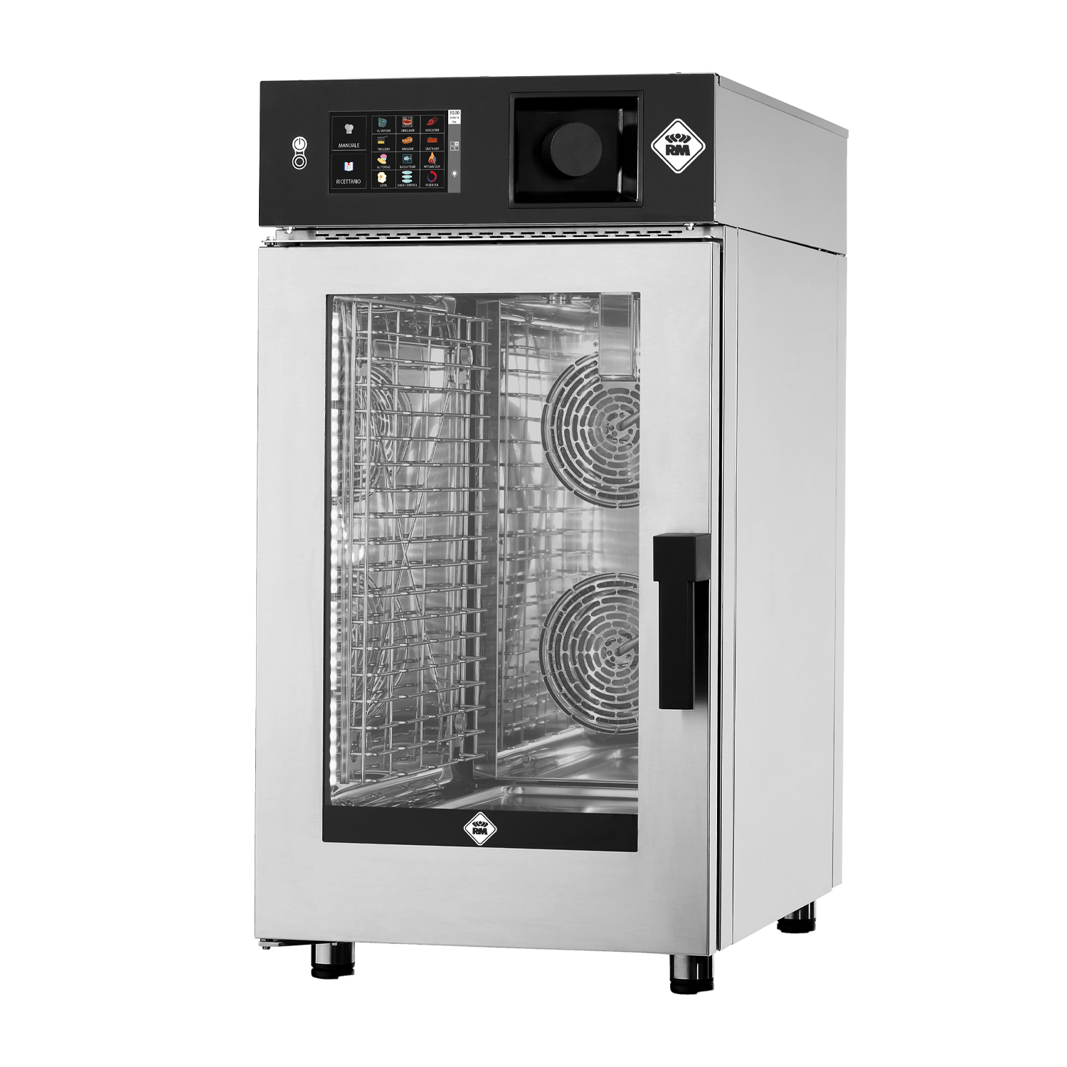 Konvektomat SLIM elektrický 10x GN 1/1 automatické mytí nástřik dotykový ovládací panel 7” 400 V levé dveře | RM - MSTBD 1011 EL