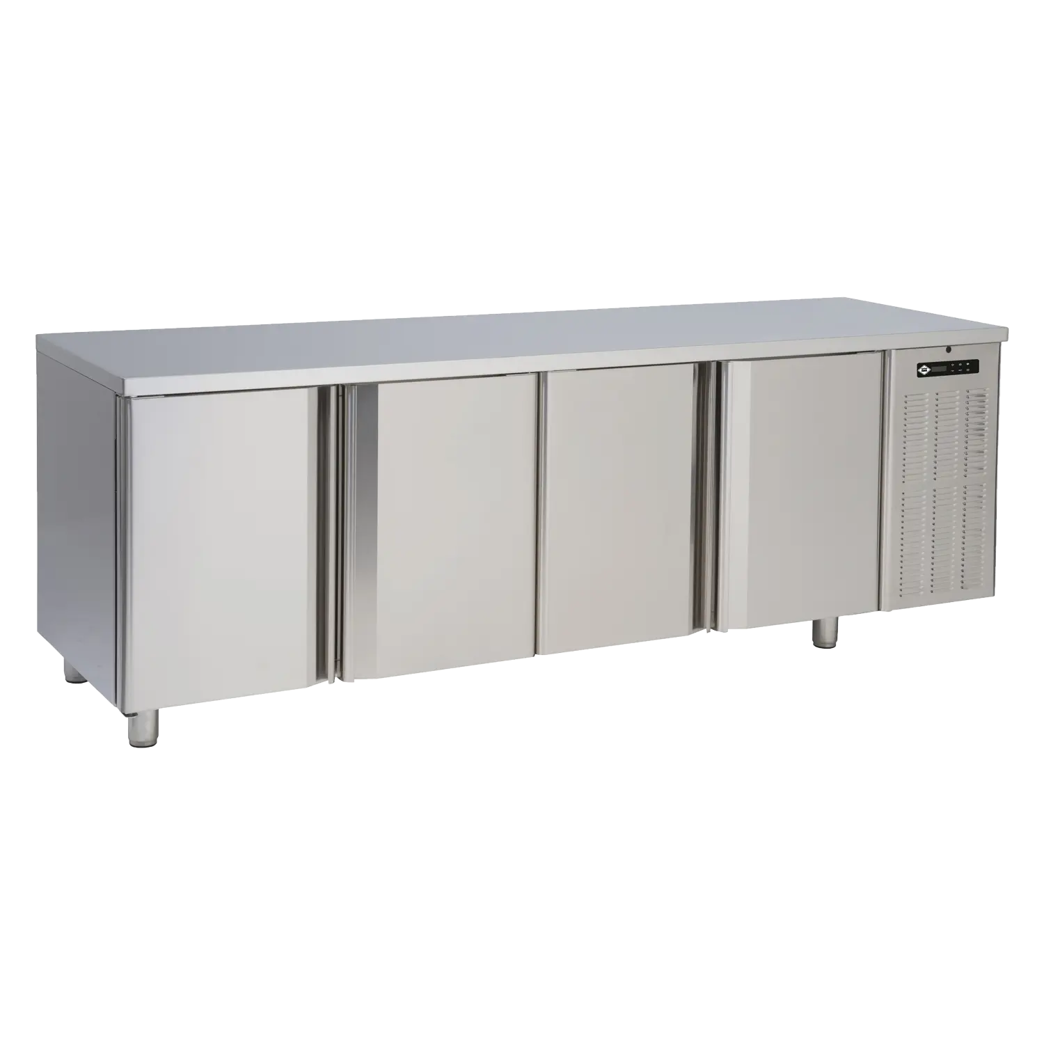 Stůl mrazicí elektrický GN 1/1, 4 dveře, bez lemu, nerez 230 V | RM - SM 4D DH