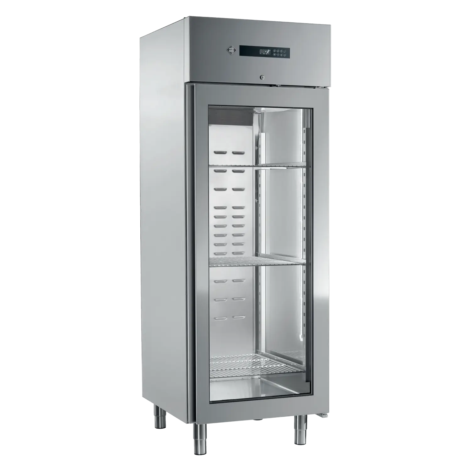 Skříň chladicí 700 l sterilizátor, prosklená GN 2/1, nerez | RM - ENR 700 G S