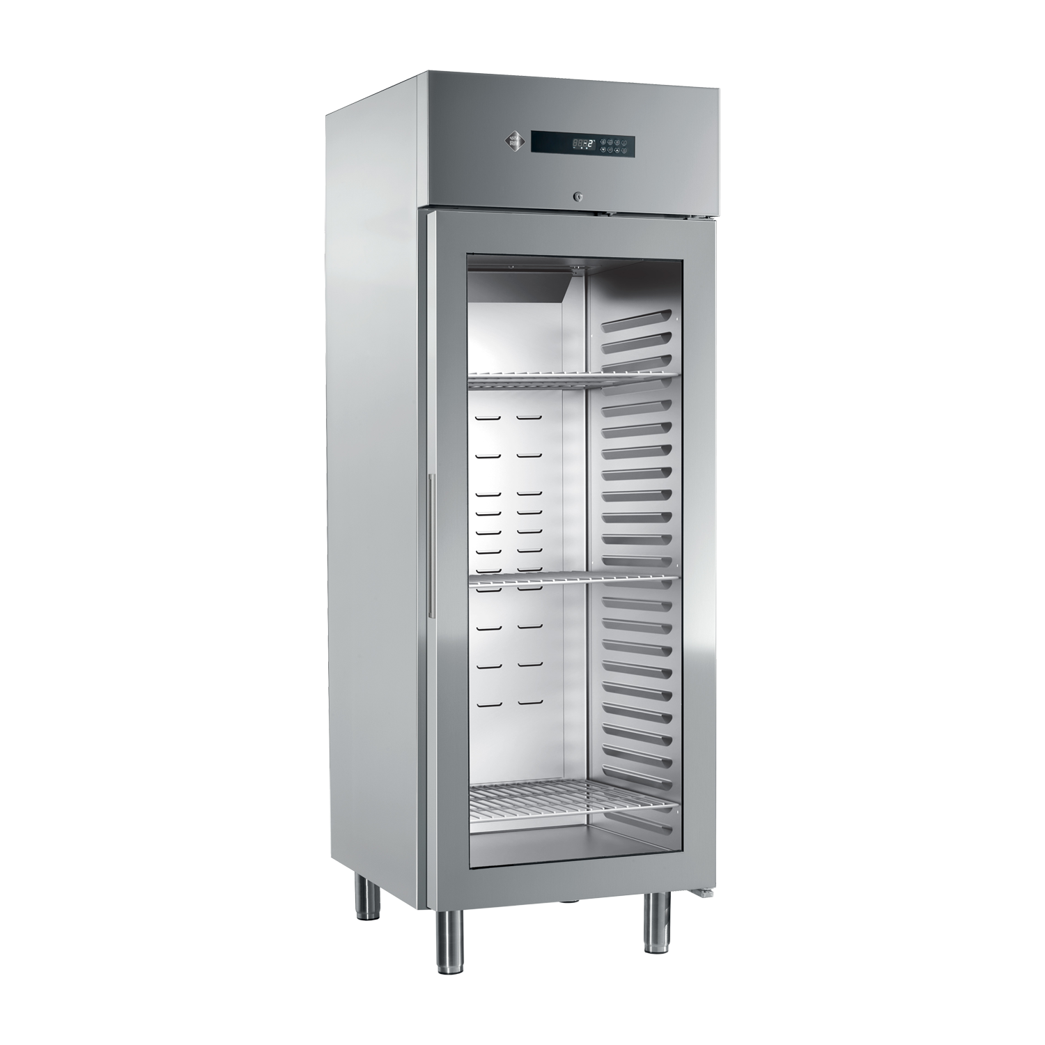 Skříň mrazicí 700 l prosklená GN 2/1, nerez | RM - ENF 700 G