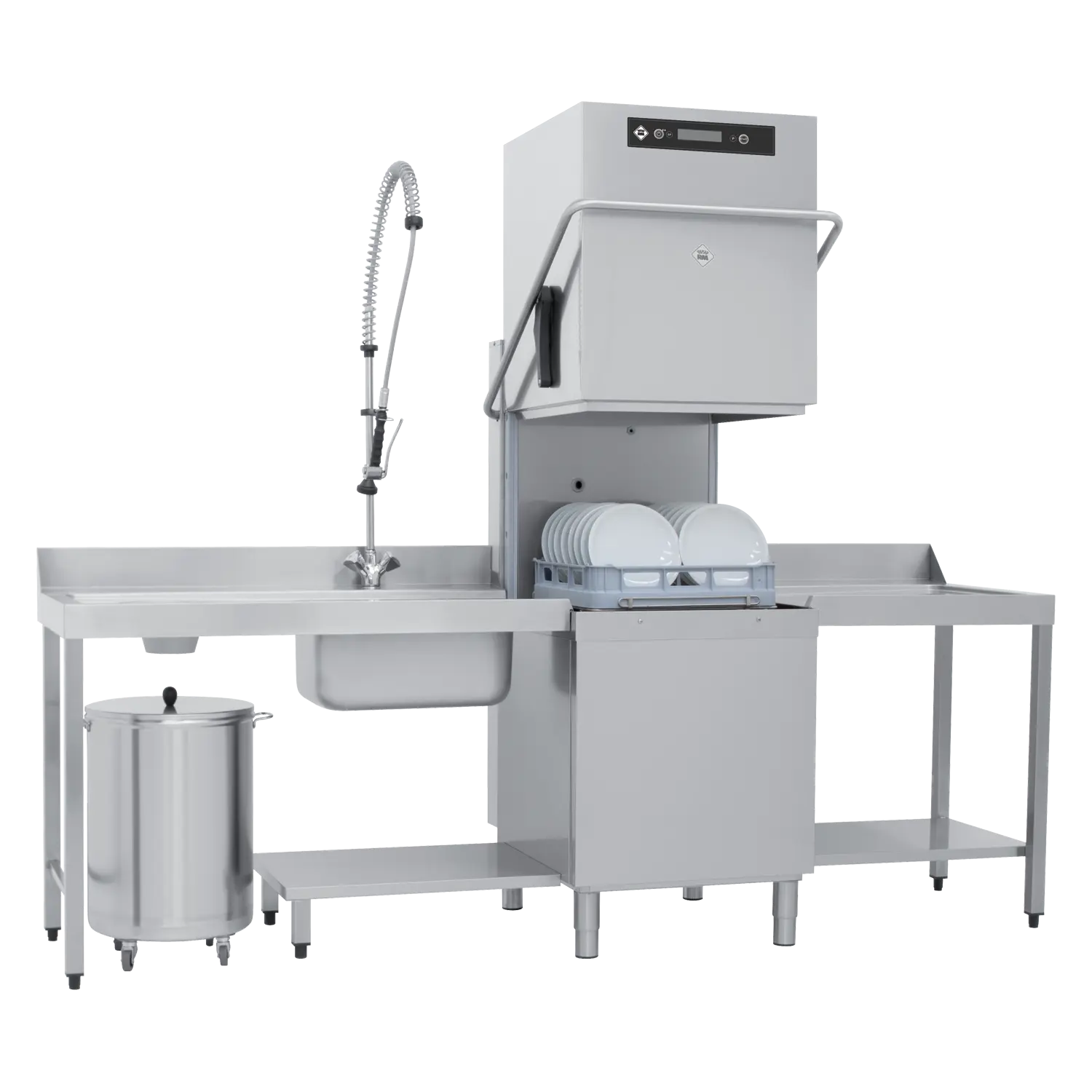 Myčka průběžná dvouplášťová změkčovač 50x50 - 400 V | RM - TTA 112 ABT