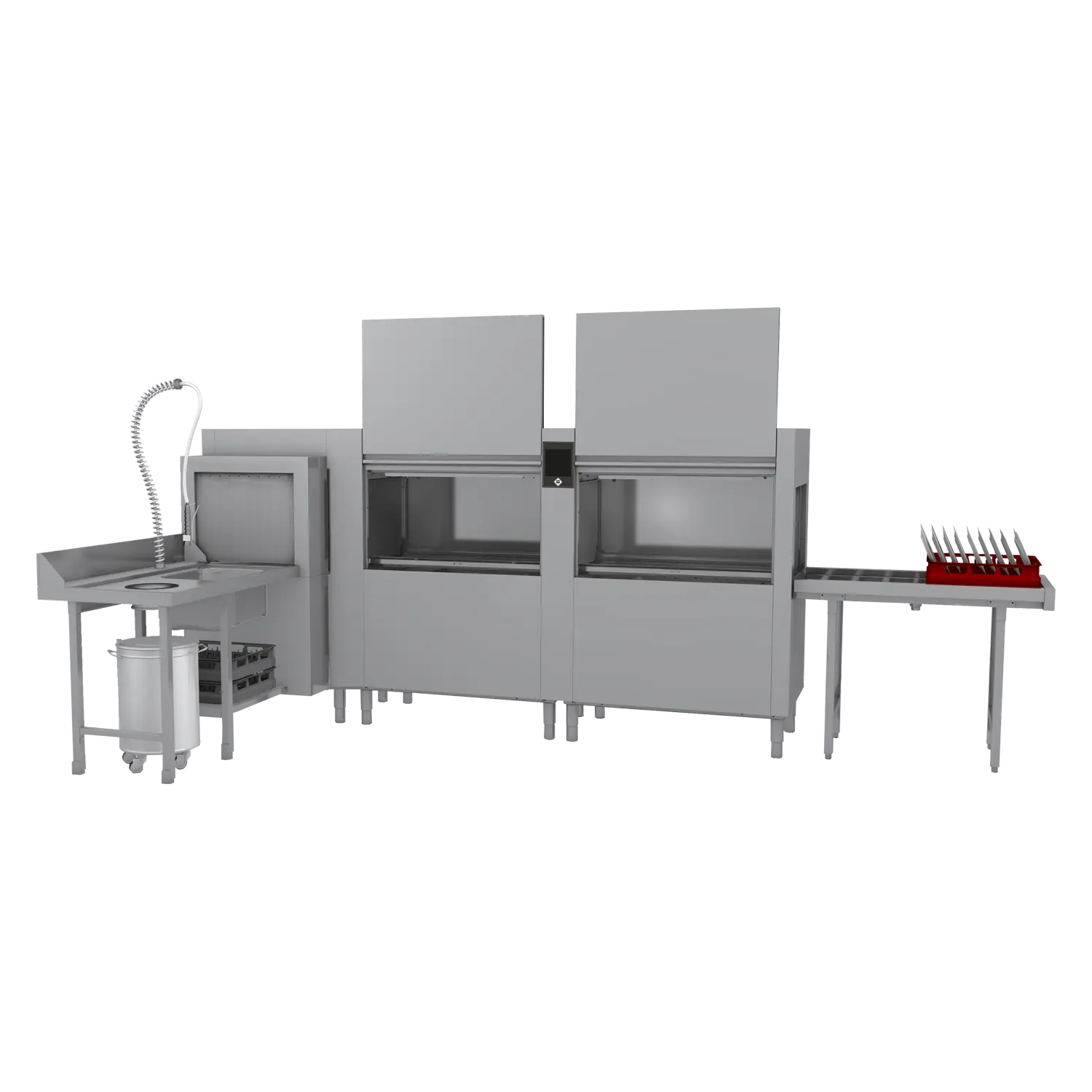 Myčka tunelová 270, studená voda, výstup vpravo, rohový předmycí modul | RM - XT 270 R CTPWR