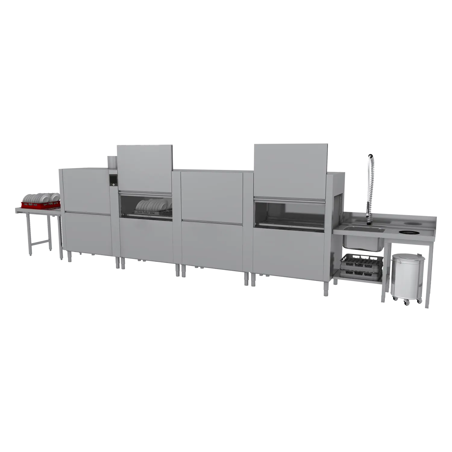 Myčka tunelová 300, studená voda, výstup vlevo | RM - XT 300 L