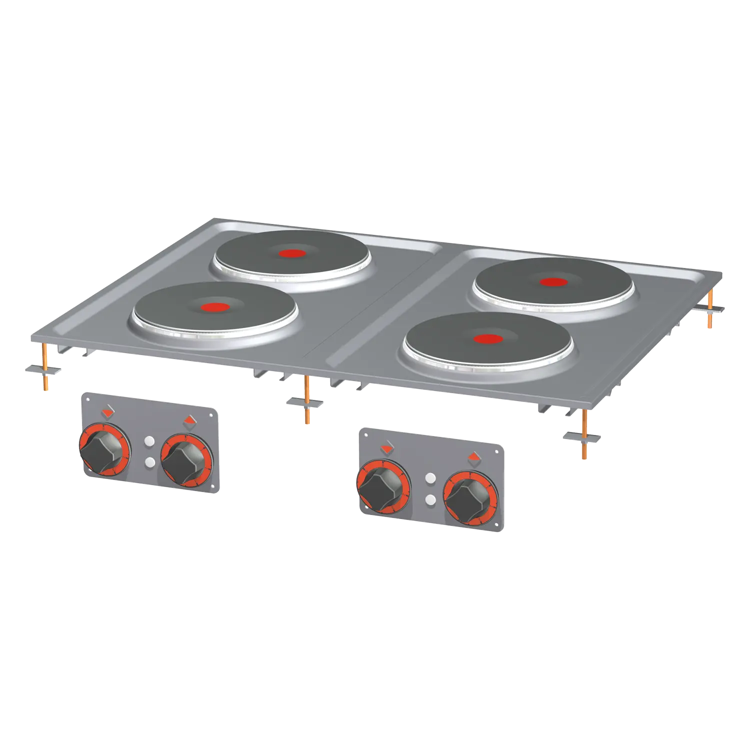 Sporák drop-in elektrická 4x drop-in plotýnka 400 V | RM - PCD-68ET