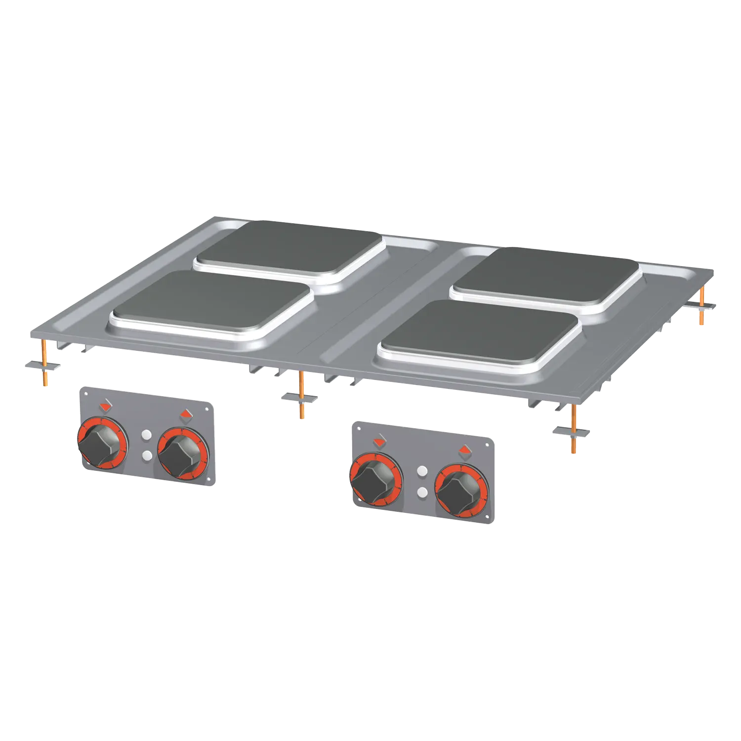 Sporák drop-in elektrická 4x drop-in plotýnka 400 V | RM - PCQD-68ET