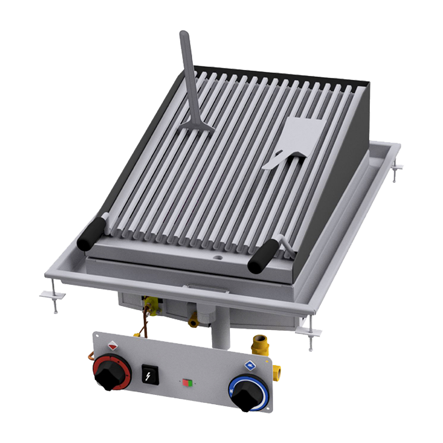 Lávový gril drop-in plynový 38x52 | RM - CWD-75G