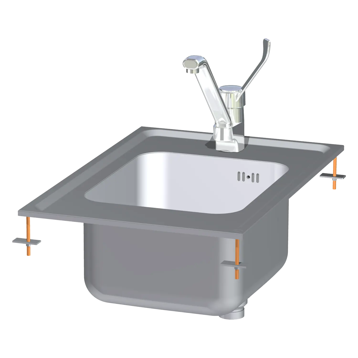 Neutrální modul s dřezem pro drop-in | RM - LAD-64