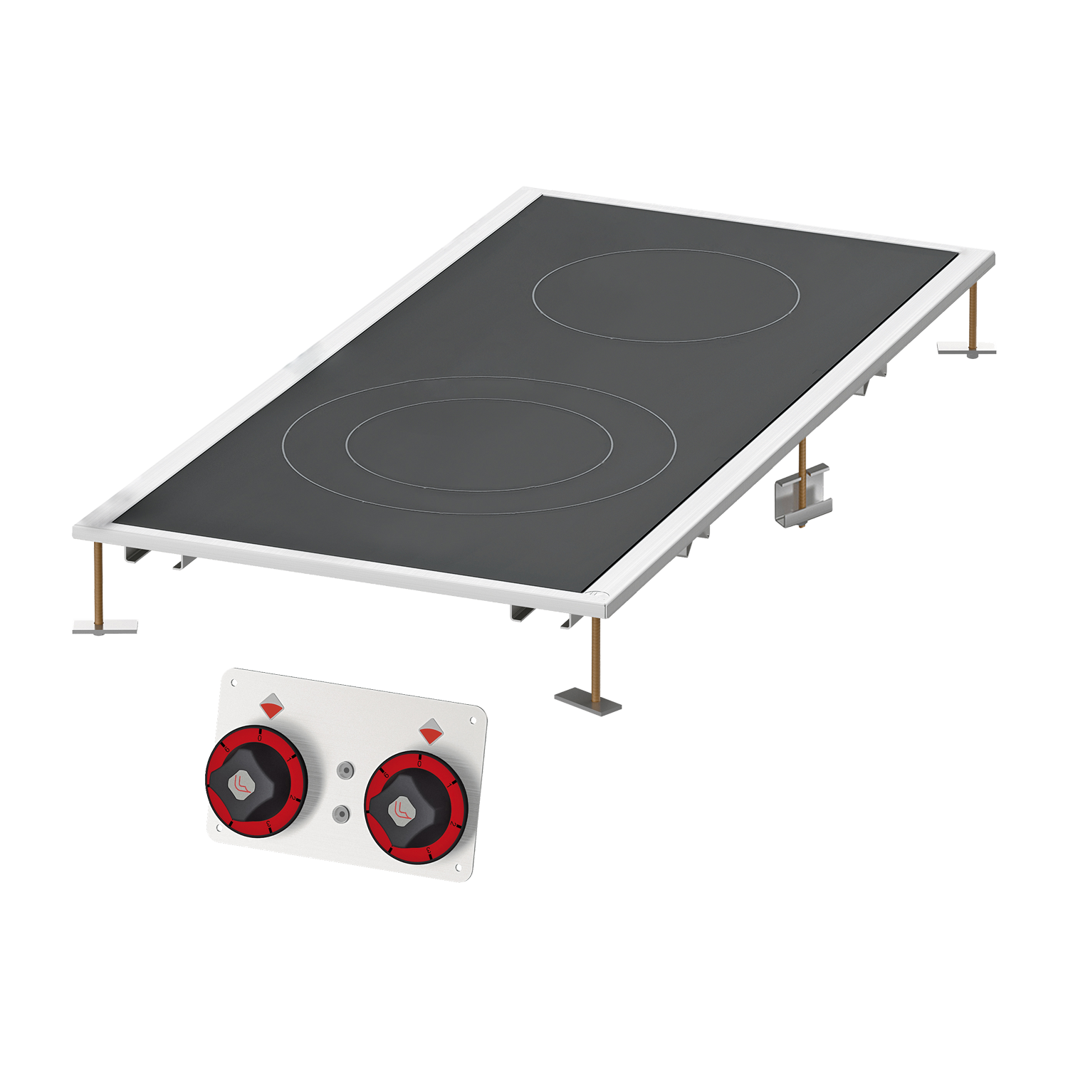 Sporák sklokeramický  2 zóny | RM - PCCD-84ET