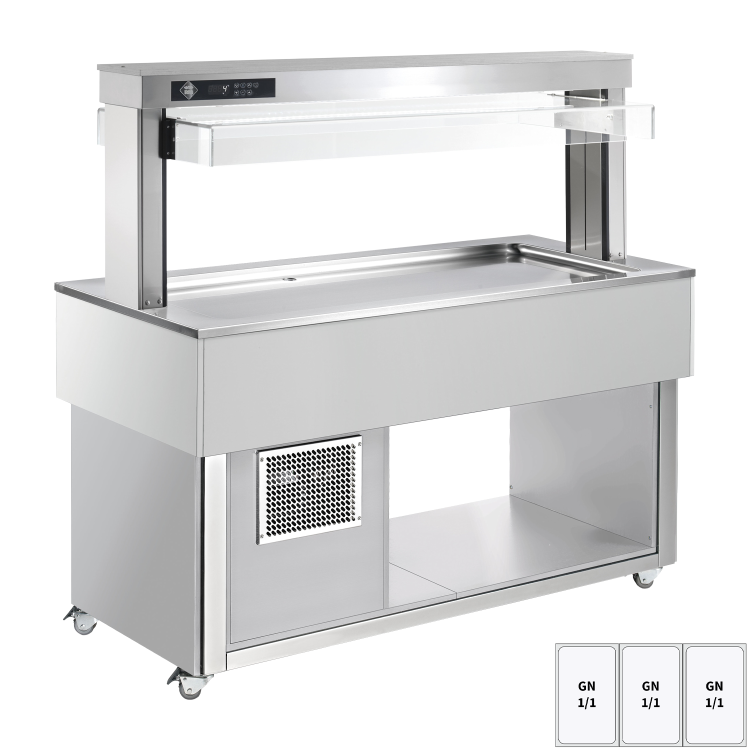 Bufet chlazený GN 3-1/1 - 30 mm,  RAL | RM - TR LIME+ 3R