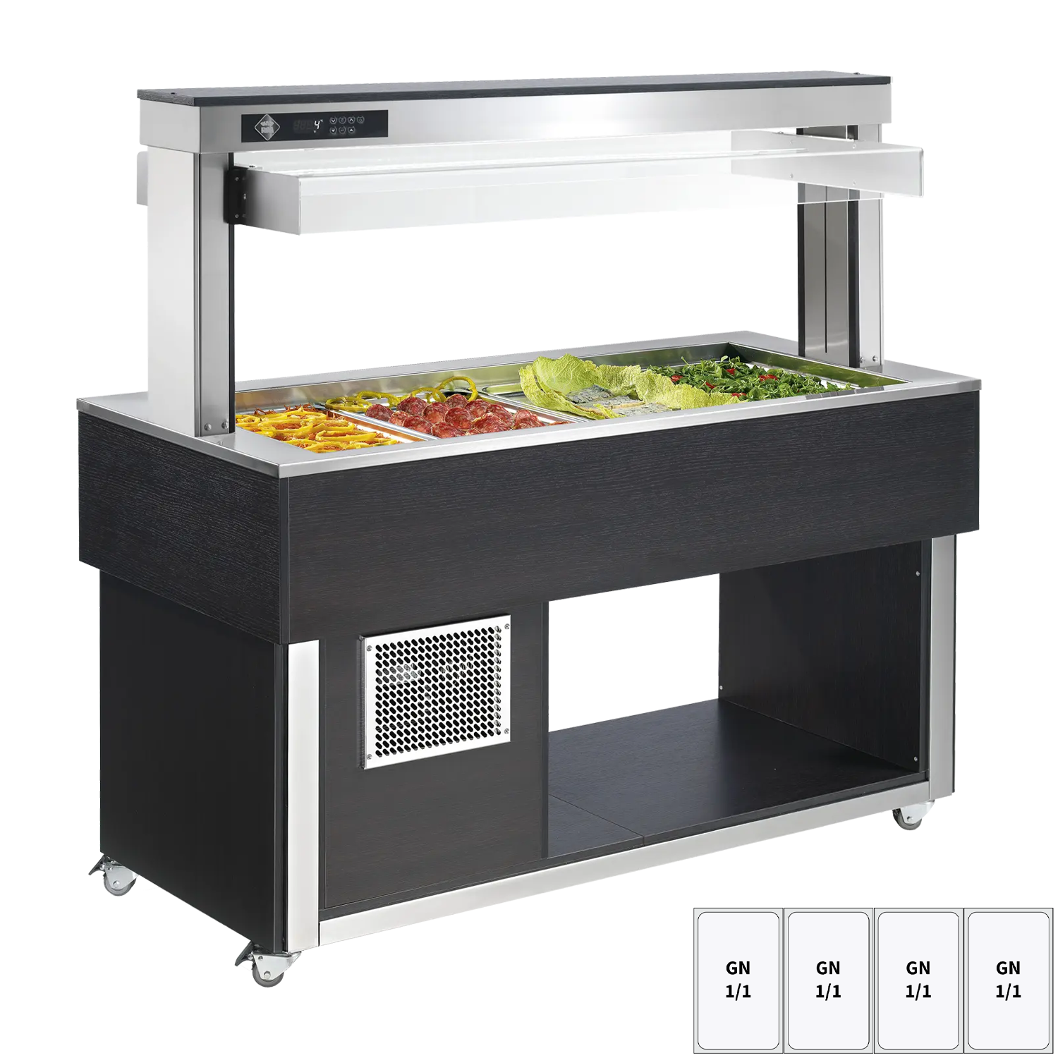 Bufet chlazený GN 4-1/1 - 200 mm,  Wenge | RM - TR GREEN+ 4W