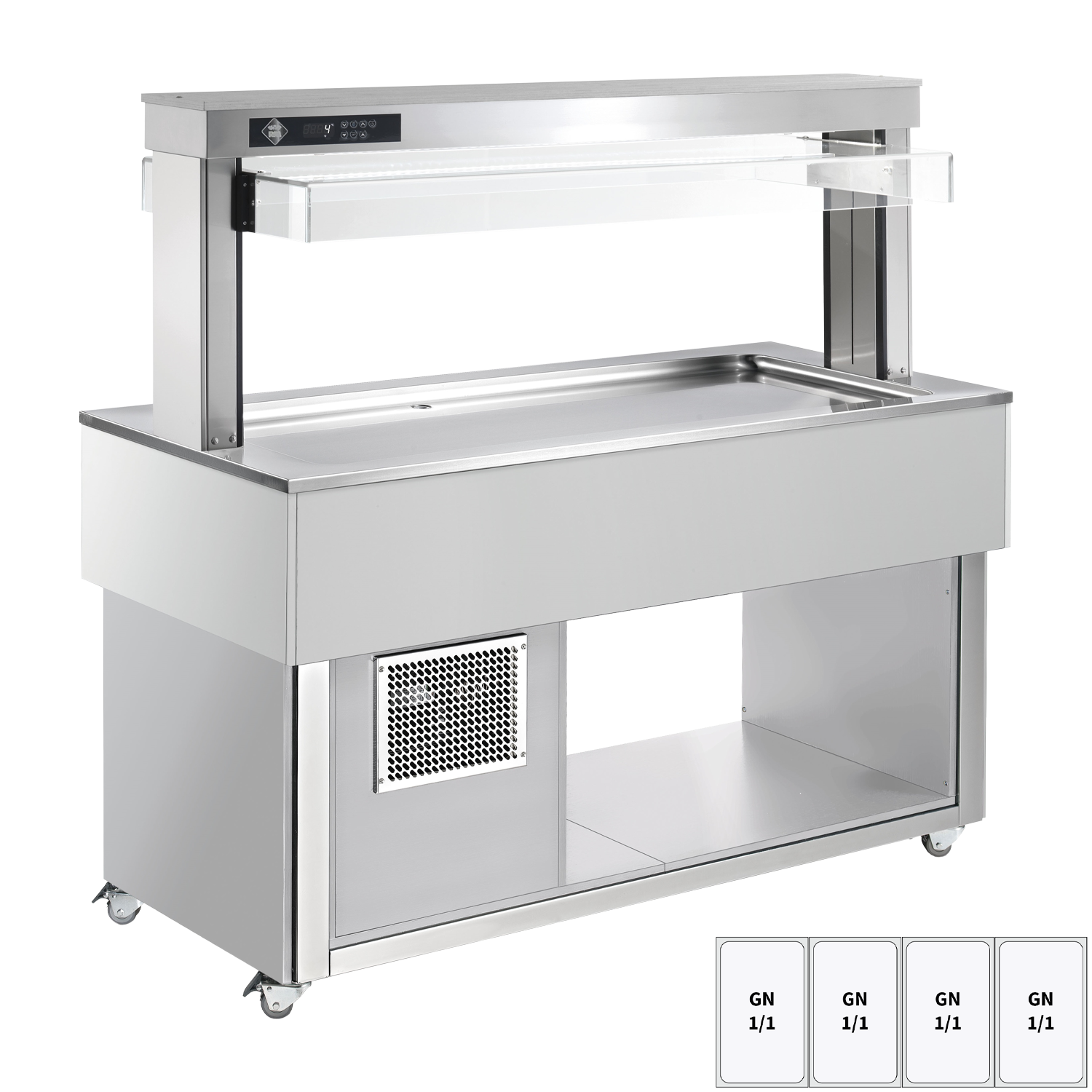 Bufet chlazený GN 4-1/1 - 30 mm,  RAL | RM - TR LIME+ 4R