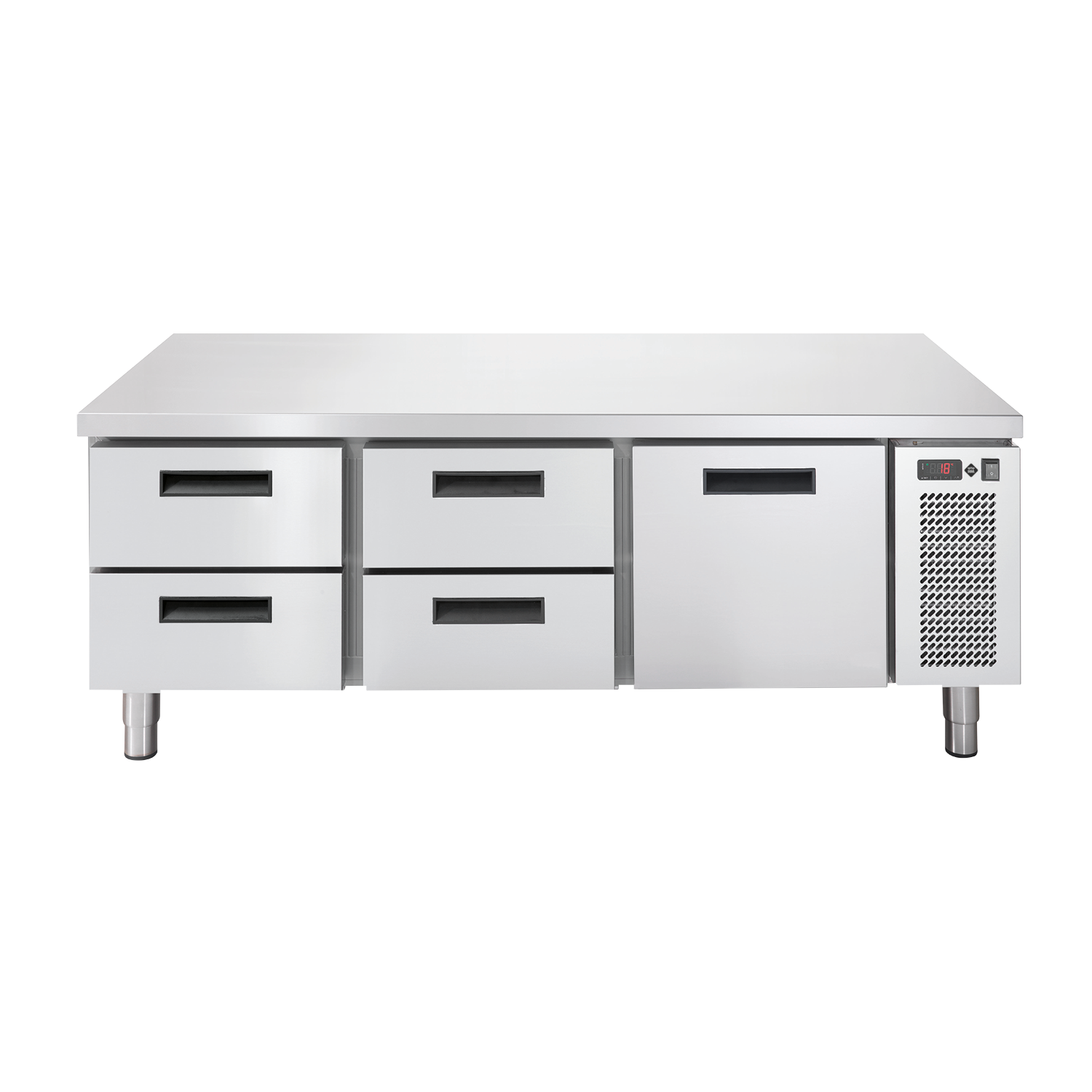 Podestavba chladicí elektrická GN 1/1, 5x1 zásuvky nerez | RM - LNSR 703 I TN 2Z 1Z