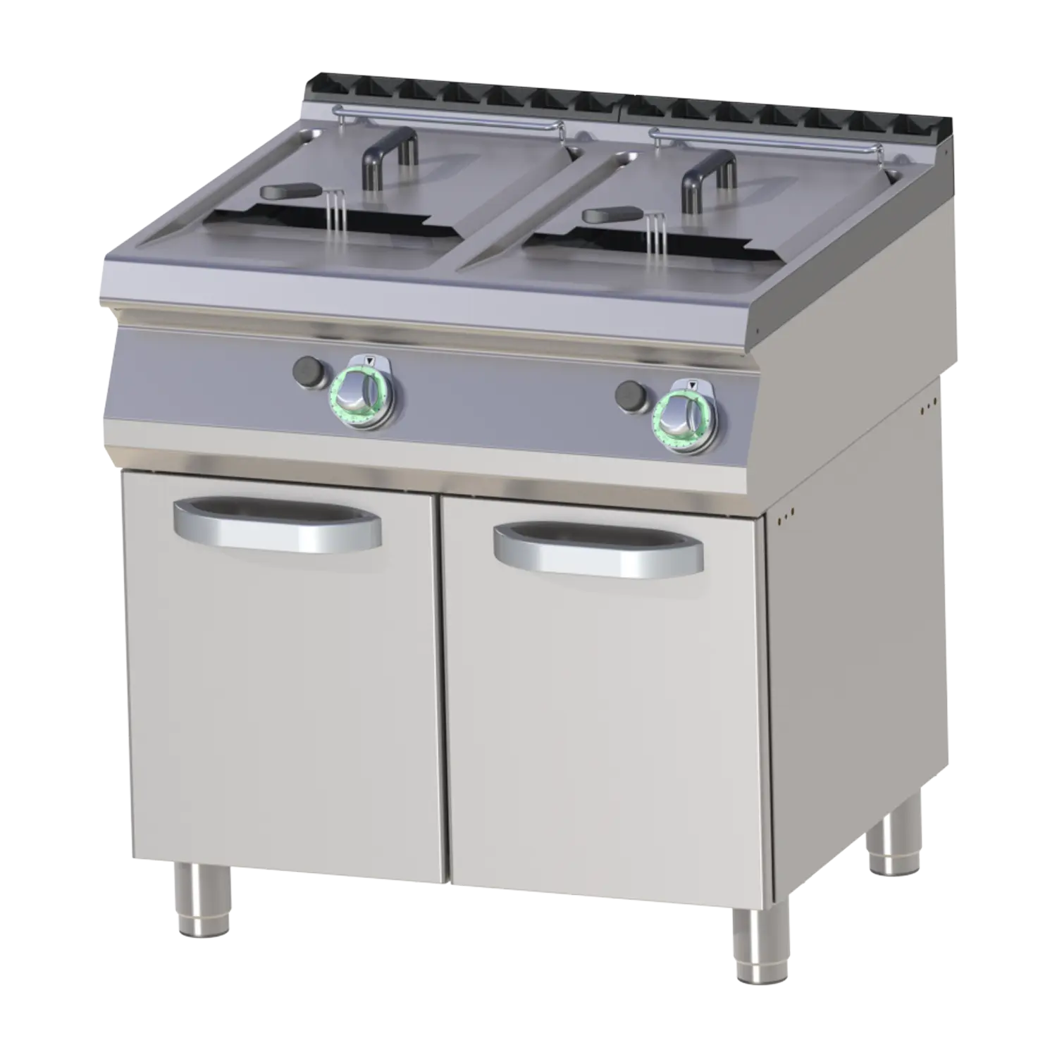Fritéza plynová 2x 17l s podestavbou | RM - FE 780/17 G