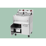 Fritéza elektrická dvojitá 0,77 kW/l, 13+13 l s podestavbou 400 V | REDFOX - FE 61/13 ELT