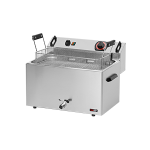 Fritéza elektrická 0,56 kW/l, 16 l stolní s výpustí 400 V | REDFOX - FE 30 T