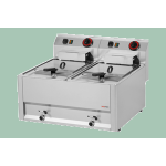 Fritéza elektrická dvojitá 0,75 kW/l, 8+8 l bez podestavby 400 V | REDFOX - FE 60 ELT