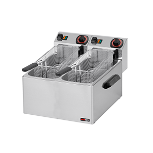 FE 88 - Fritéza na ryby el. dvojitá 0,43 kW/l, 8+8 l stolní 230 V