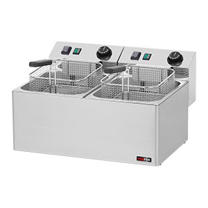 FE 77 E - Fritéza el. dvojitá 0,38 kW/l, 8+8 l stolní 230 V